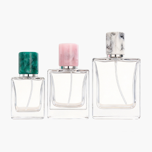 30ml 50ml 100ml Square Glass Perfume Bottle with Sparyer